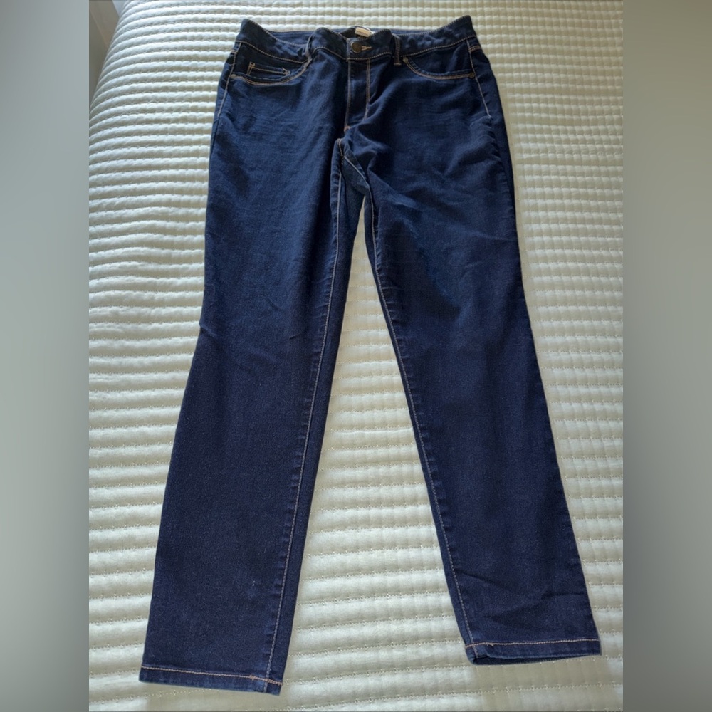 D. Jeans Jeans Skinny Ankle Blue Denim Dark Wash High Rise Plus 16W